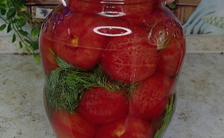 Маринованные помидоры Женское счастье. Есть можно на следующий день.