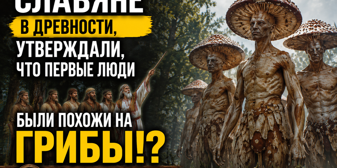 СЛАВЯНЕ, В ДРЕВНОСТИ, УТВЕРЖДАЛИ, ЧТО ПЕРВЫЕ ЛЮДИ БЫЛИ ПОХОЖИ НА ГРИБЫ!?