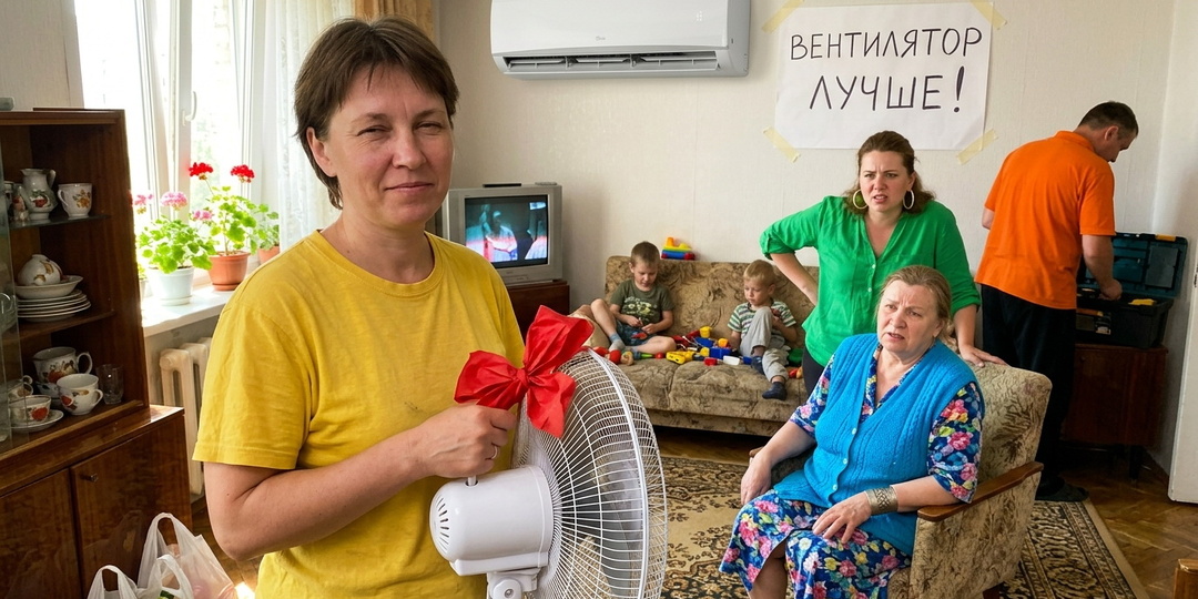 В жару родня съехалась жить к моему кондиционеру, пока не увидела климатический сбор