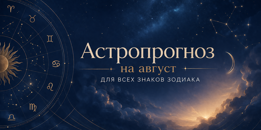 Астропрогноз на август 2026 для всех знаков зодиака