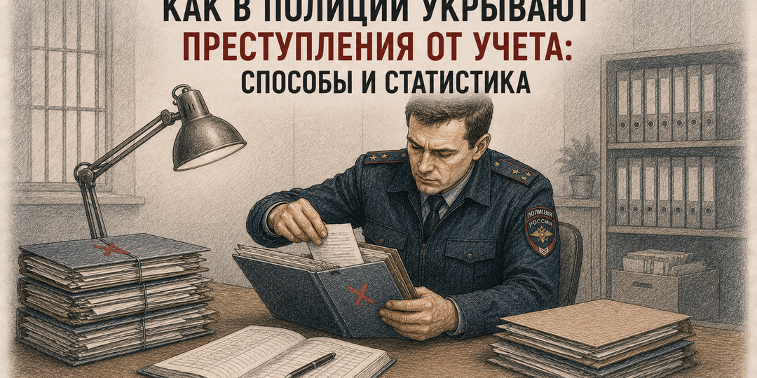 Как в полиции укрывают преступления от учета: способы и статистика