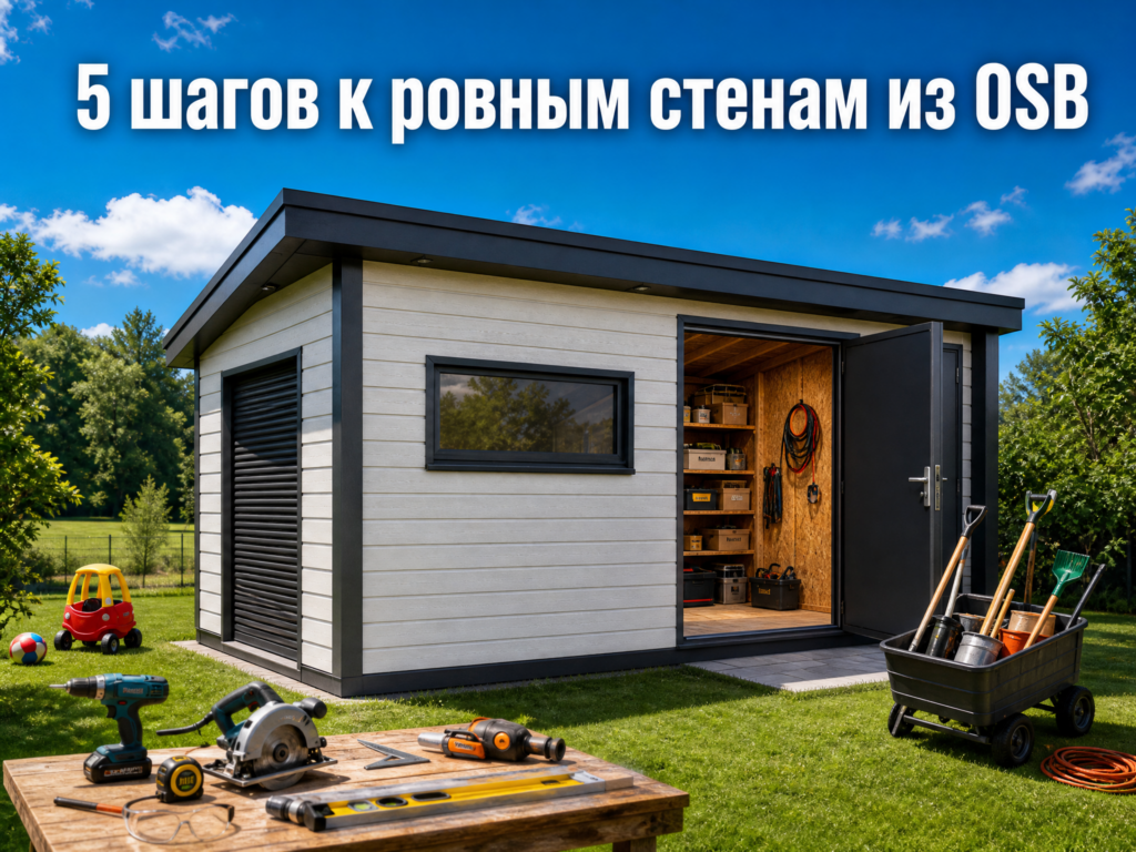    Основные этапы создания ровного основания из OSB под внутреннюю отделку. hozblock
