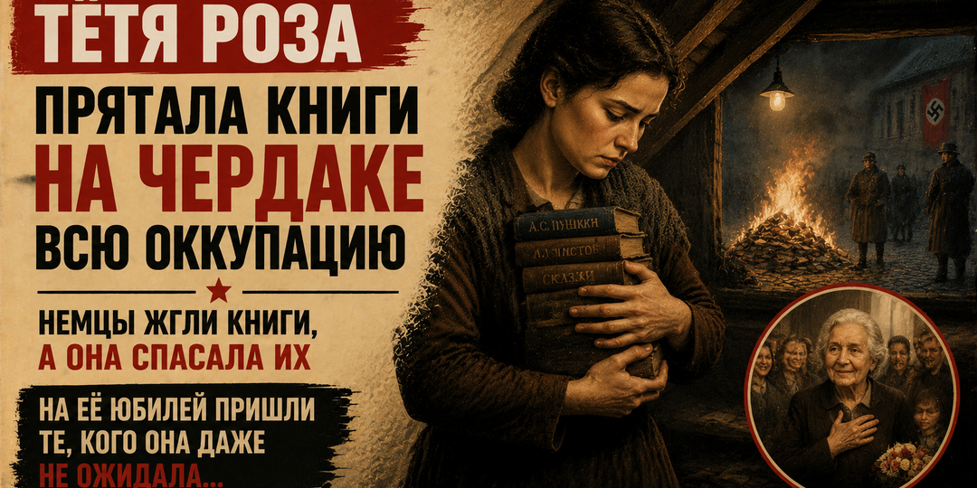 Тётя Роза прятала книги на чердаке всю оккупацию