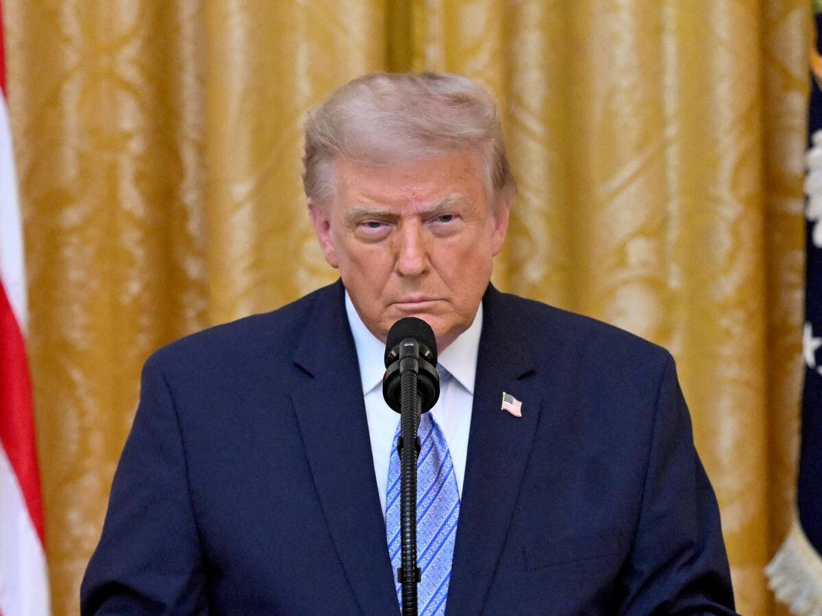    Президент США Дональд Трамп во время обращения к нации в Белом доме в Вашингтоне | © REUTERS / SAUL LOEB