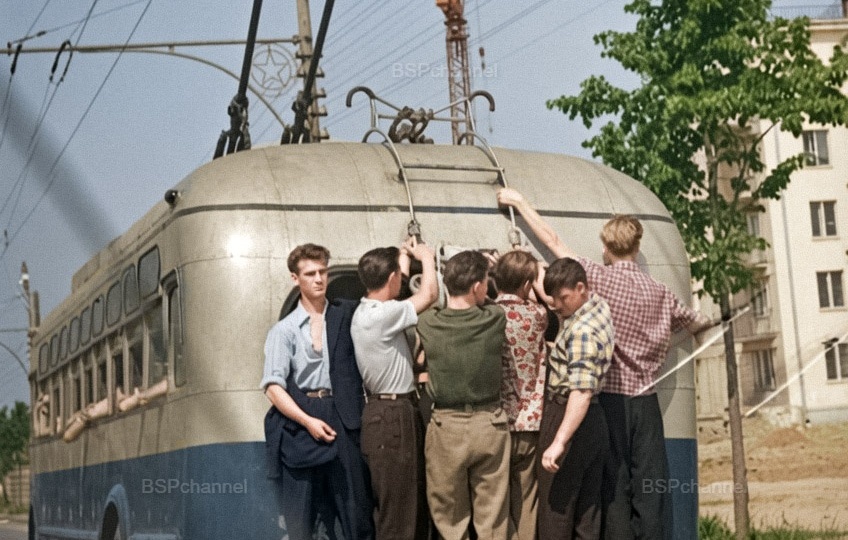 Жизнь Советской Москвы в 50-е годы. 20 раскрашенных фотографий. Часть 7