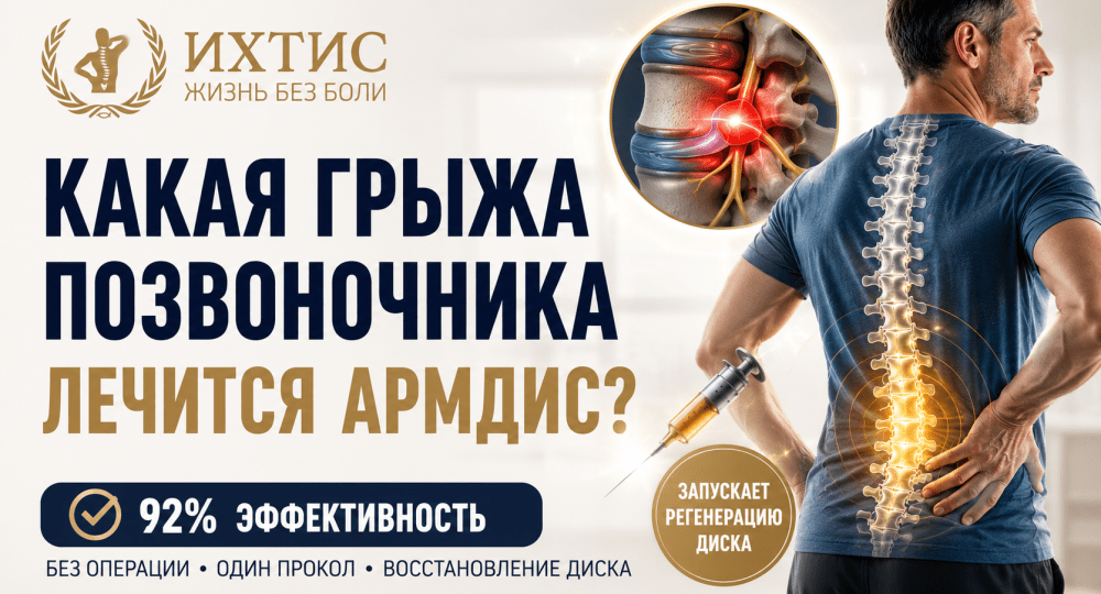 Какая грыжа позвоночника лечится АРМДИС: показания, результаты и кому метод подходит идеально