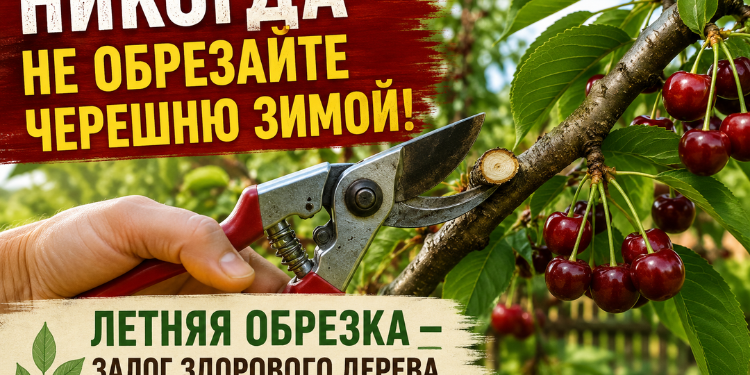 Никогда не обрезайте черешню зимой: 3 правила, которые помогут сохранить дерево и урожай