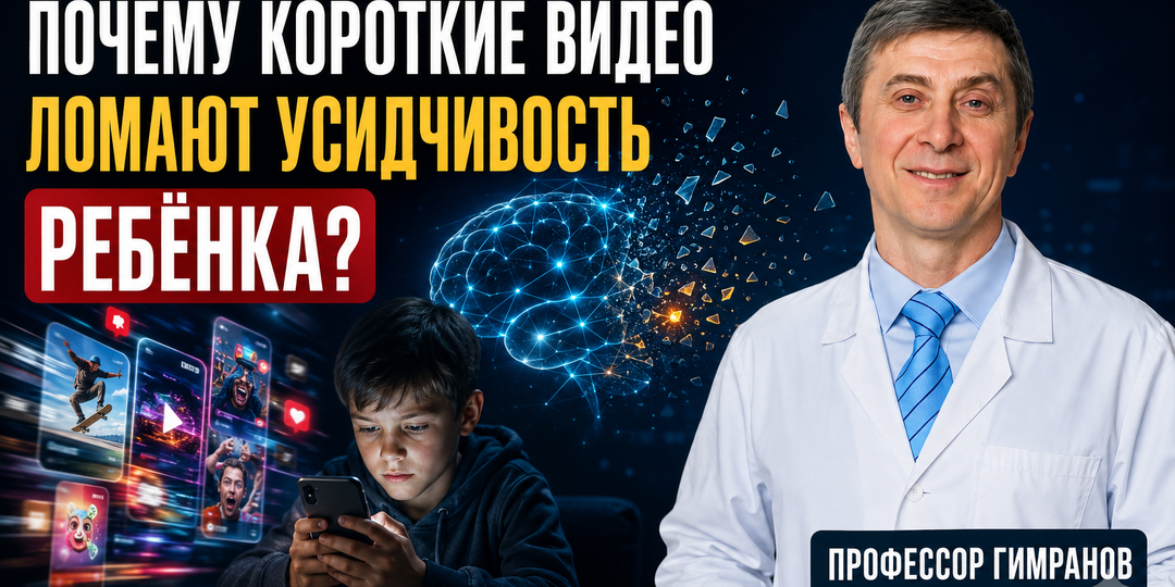 Почему ребёнок может посмотреть сотню коротких видео, но с трудом читает десять минут?