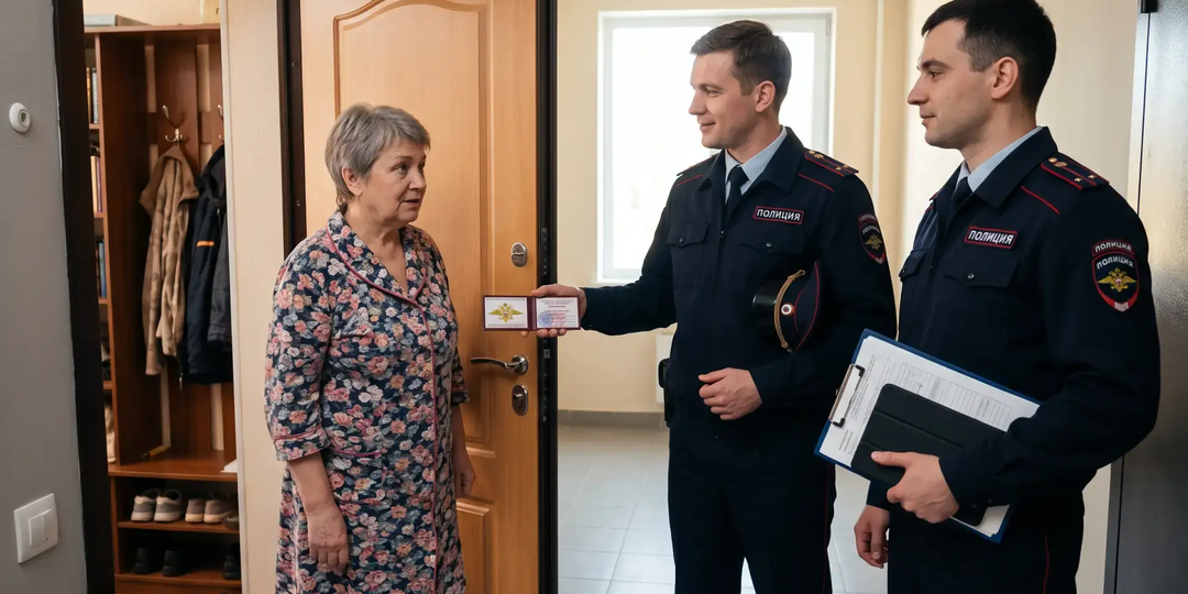 Люди в форме обходят квартиры: У них сканер, бланки МВД и список жильцов. Почему им верят?