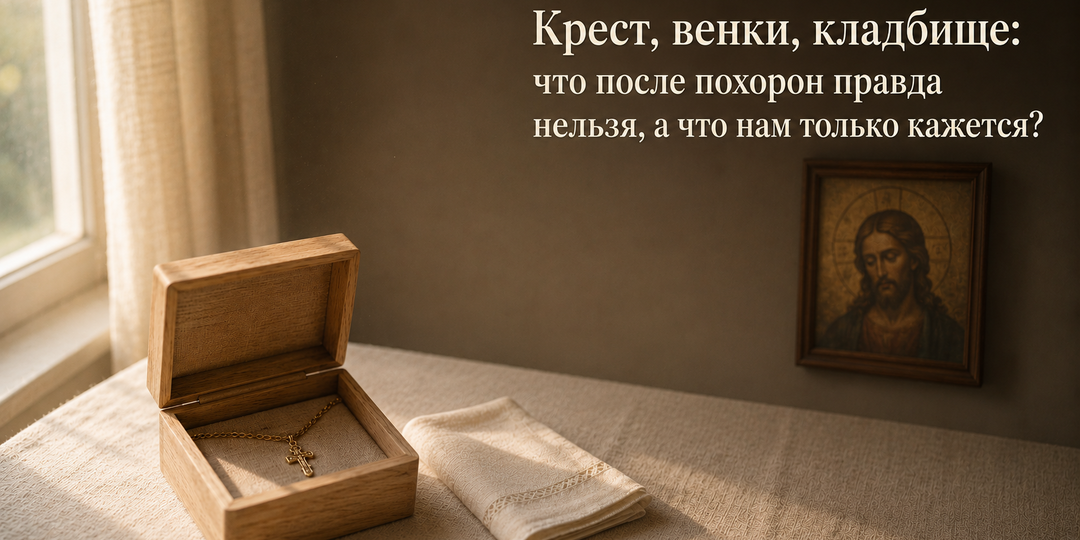 Крест, венки, кладбище: что после похорон правда нельзя, а что нам только кажется?