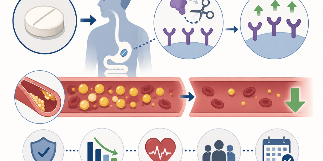 Таблетка для лечения холестерина (не статин) – ингибитор PCSK9
