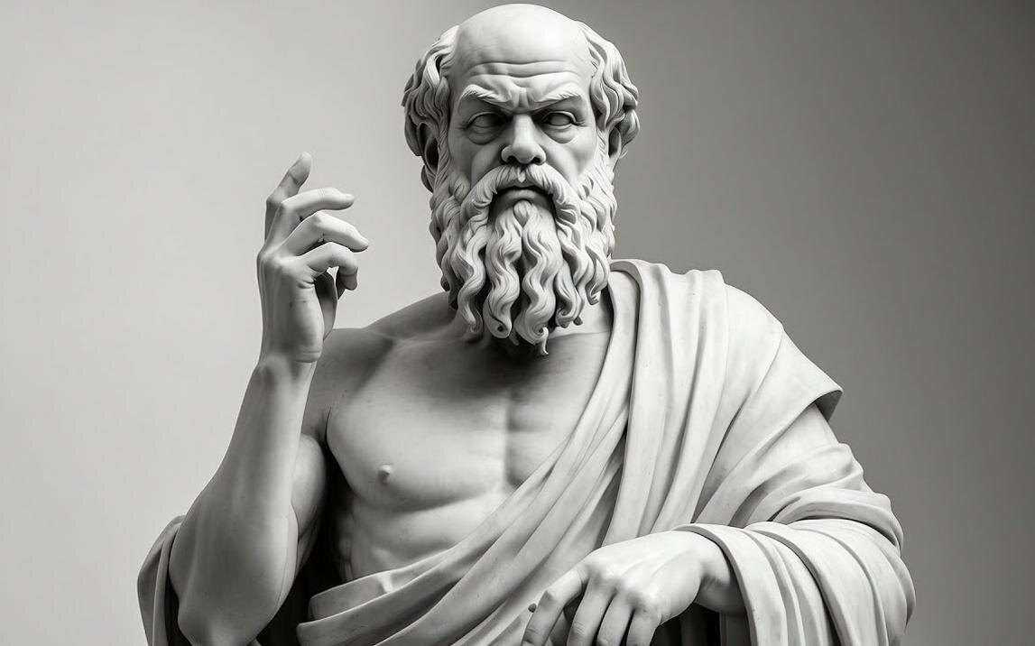 Сократ (др.-греч. Σωκράτης; около 469–399 до н. э.) — древнегреческий философ-моралист, один из основоположников западной философской традиции. Его учение разделило древнегреческую философию на «досократический» и «сократовский» периоды. 