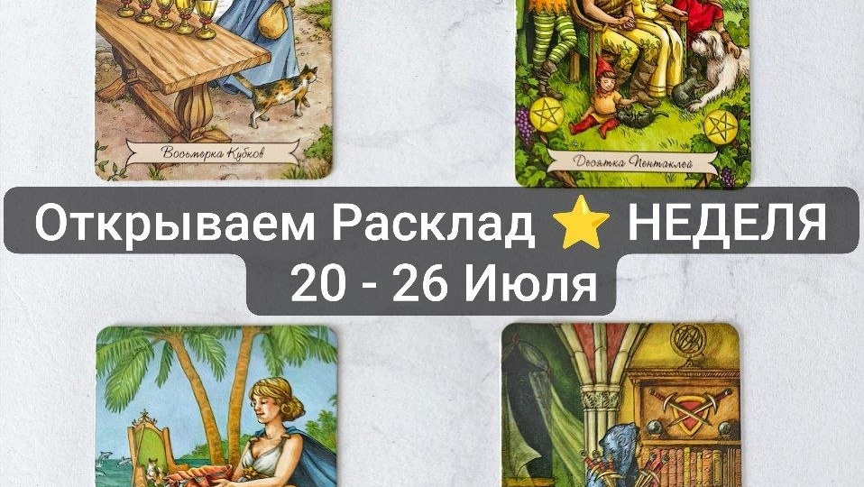 ОТКРЫВАЕМ ТАРО прогноз ✨ НЕДЕЛЯ  20 - 26 Июля 🌙