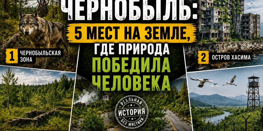 Не только Чернобыль: 5 мест на Земле, которые природа начала забирать обратно