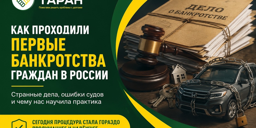 Как проходили первые банкротства граждан в России