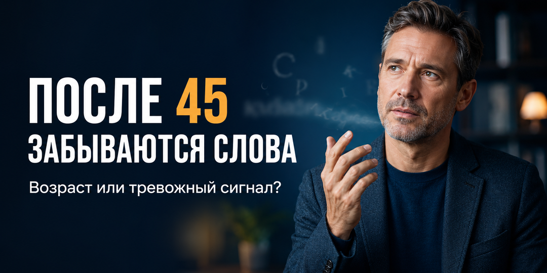 После 45 стали забываться слова. Это возраст или тревожный сигнал?