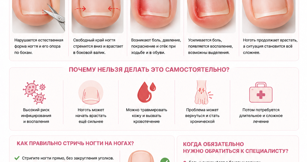 Почему нельзя самостоятельно вырезать уголки ногтей? Ошибка, которая может привести к серьёзным проблемам