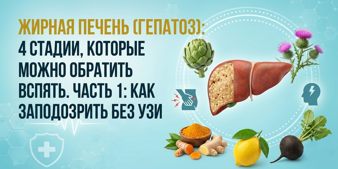 Жирная печень (гепатоз): 4 стадии, которые можно обратить вспять. Часть 1: Как заподозрить без УЗИ