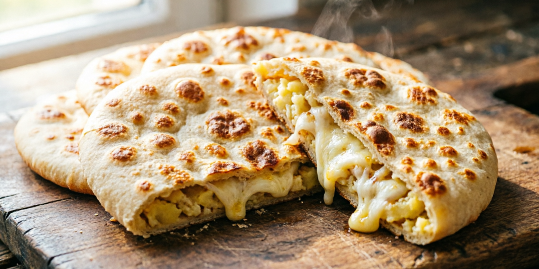 Хычины с картошкой и сыром: кавказские лепёшки, которые готовятся быстрее блинов — и в разы сытнее