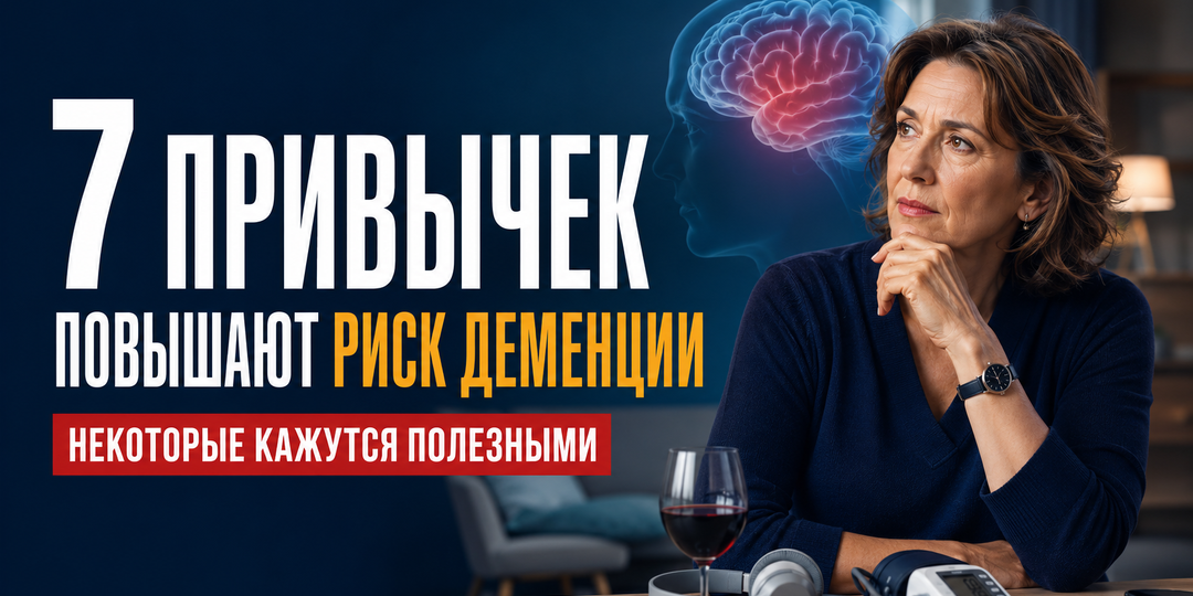 7 привычек, повышающих риск деменции. Некоторые кажутся полезными
