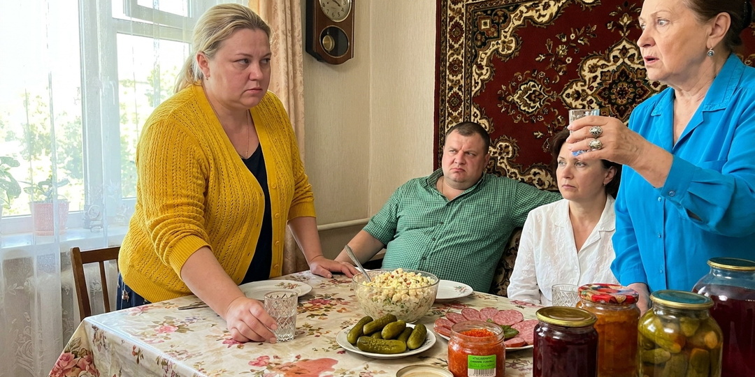 — За правильных жён, которые умеют глотать и молчать — подняла тост мать, не зная, что старшая дочь встанет