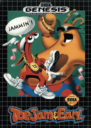 Обложка игры Toe Jam & Earl для Sega