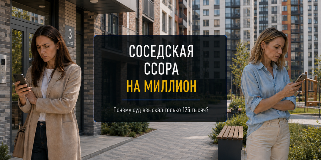 Почему ссора соседей в чате привела к иску на 1 млн. рублей? Суд взыскал только 125 тысяч