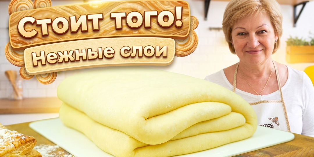 Домашнее слоёное дрожжевое тесто!