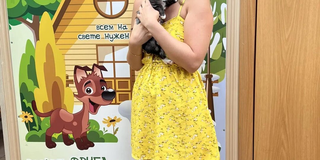 Еще одно маленькое чудо в Омских хвостиках! Котёнок Туя наконец-то нашла свою маму.