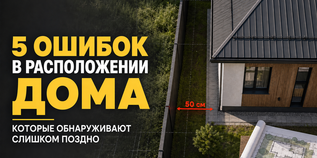 5 ошибок в расположении дома на участке, которые обнаруживаются слишком поздно