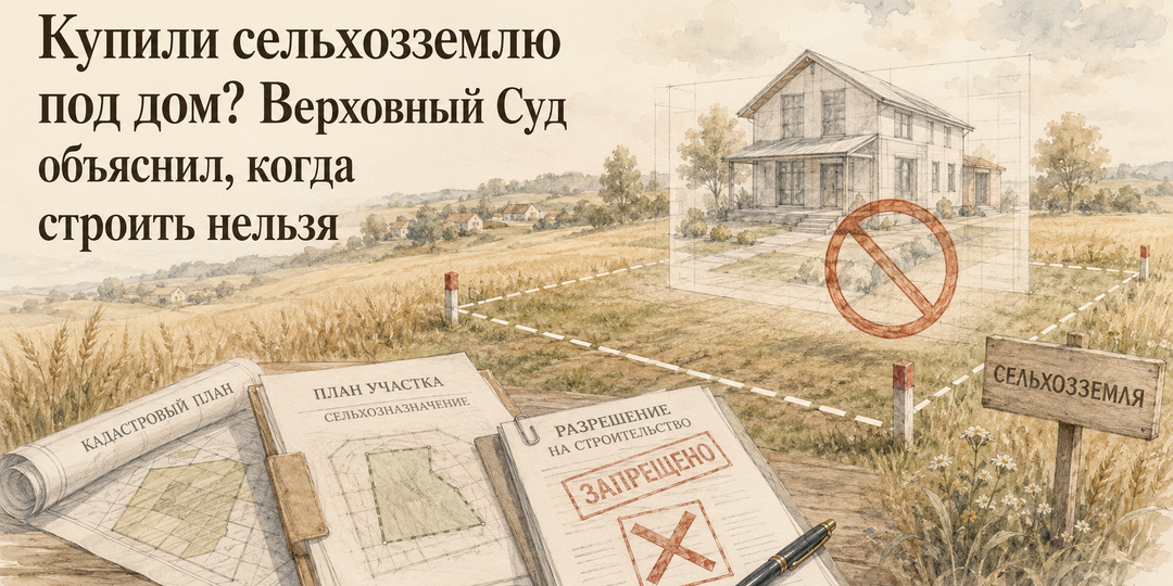 Купили сельхозземлю под дом? Верховный Суд объяснил, когда строить нельзя