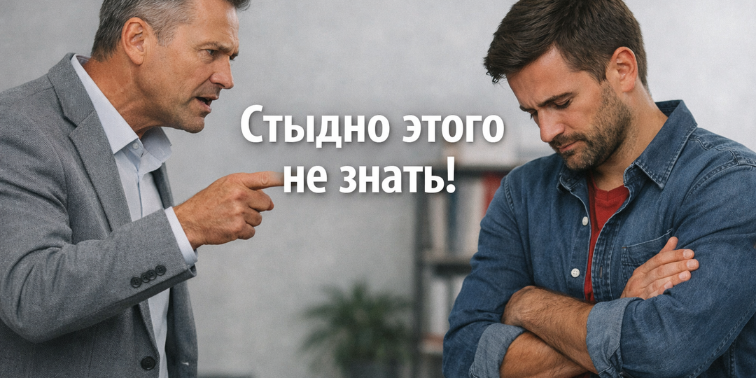 Почему нас так ранит, когда указывают на наши пробелы в знаниях