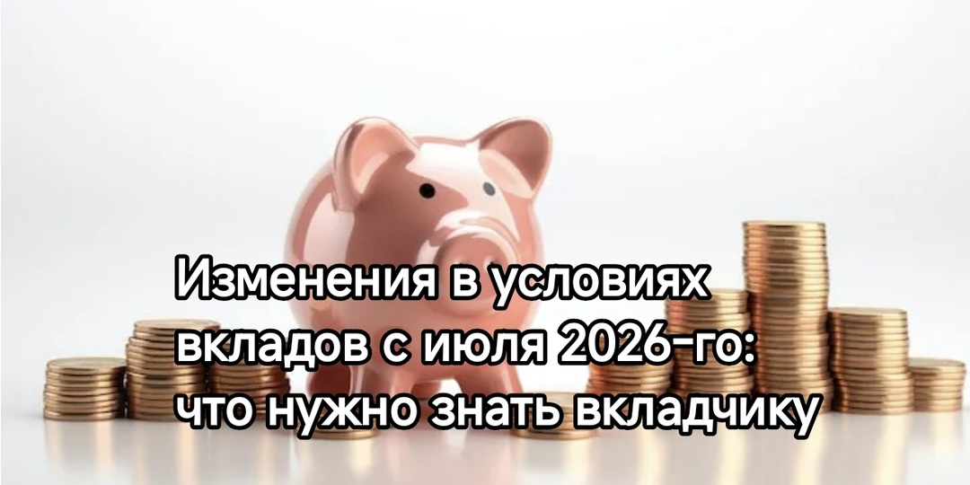 Изменения в условиях вкладов с июля 2026-го: что нужно знать вкладчику