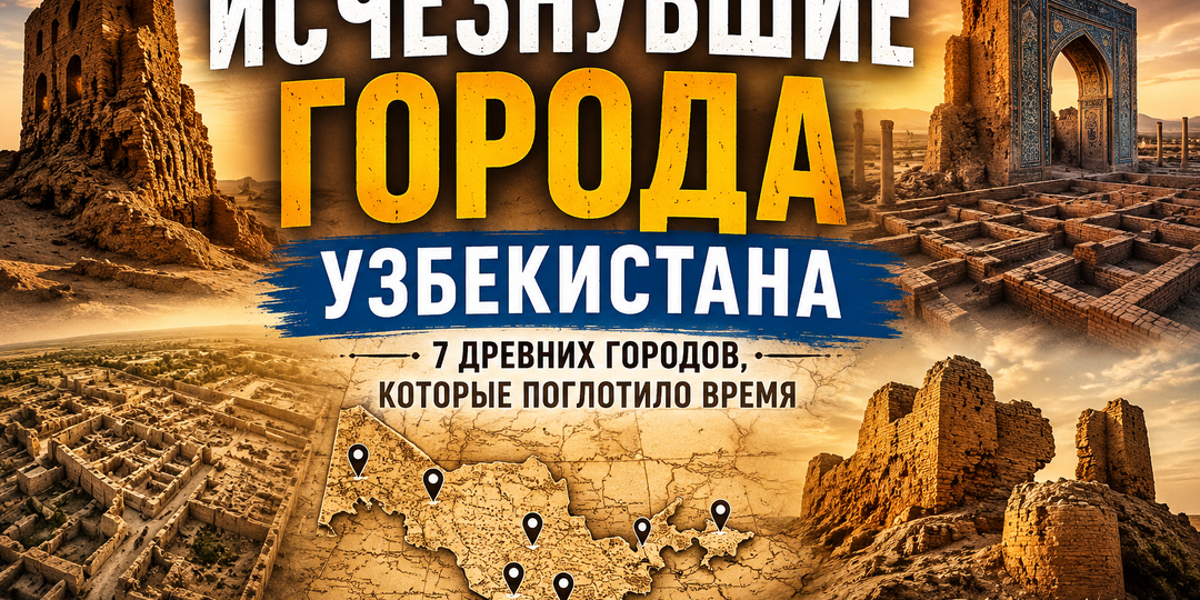 Исчезнувшие города Узбекистана: 7 древних поселений, которые поглотило время