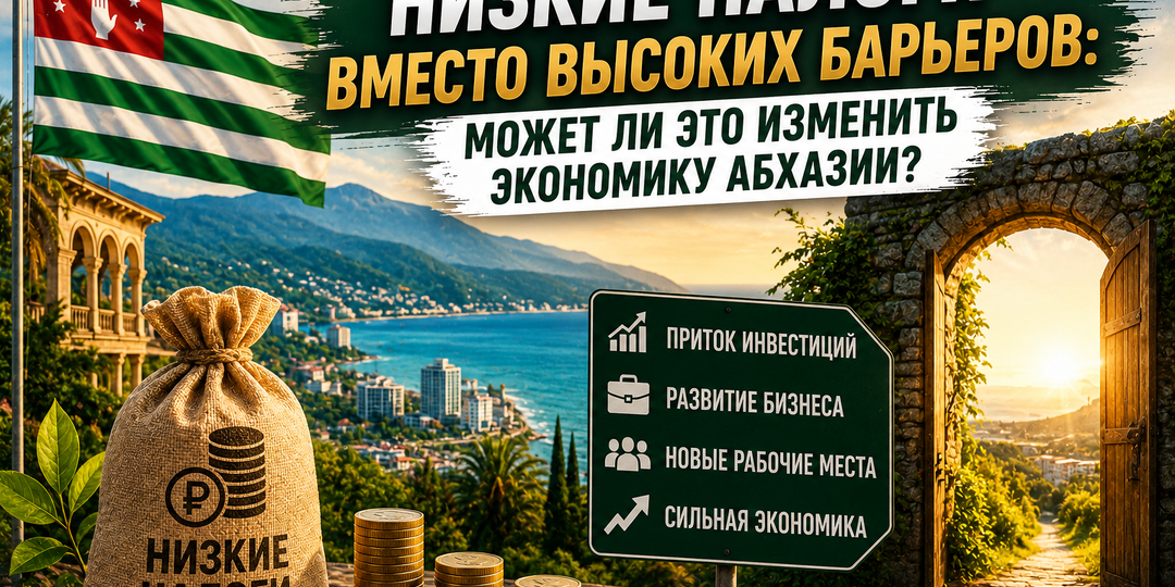 Низкие налоги вместо высоких барьеров: может ли это изменить экономику Абхазии?
