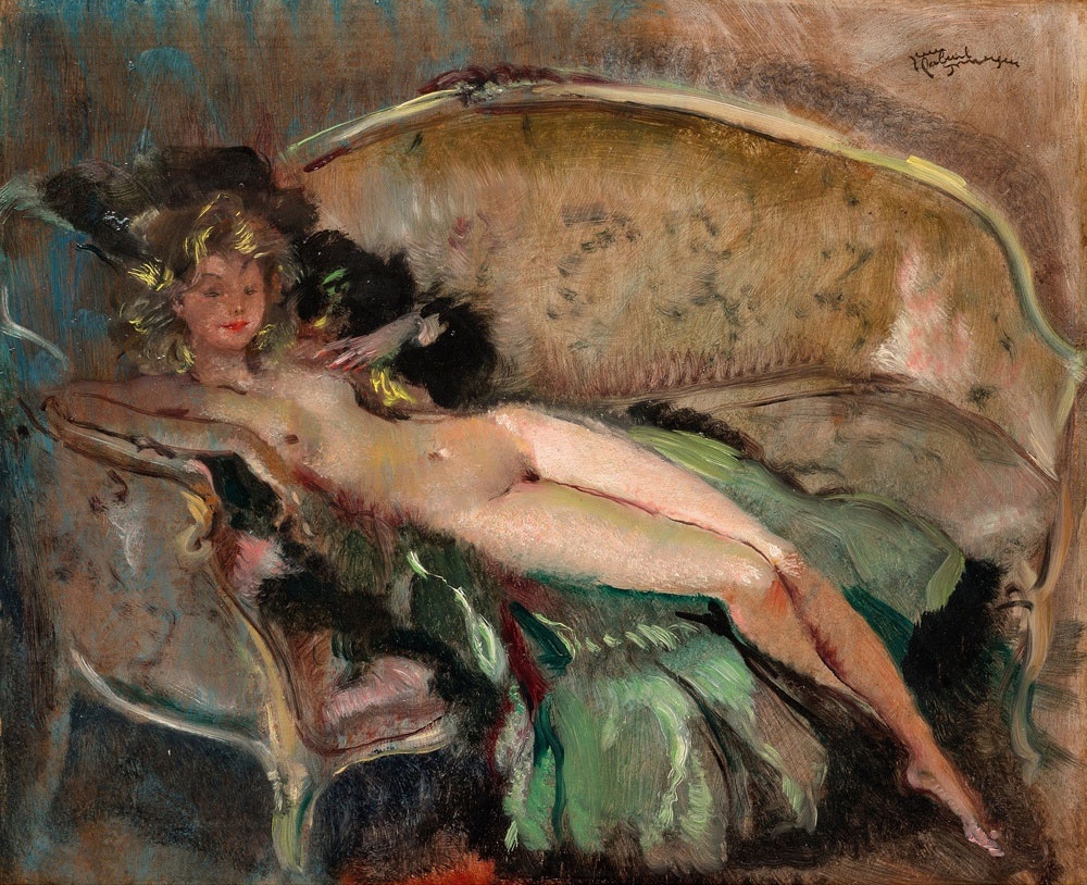 КАРТИНА ФРАНЦУЗСКОГО ХУДОЖНИКА ЖАНА-ГАБРИЭЛЯ-ДОМЕРГА / Jean-Gabriel Domergue