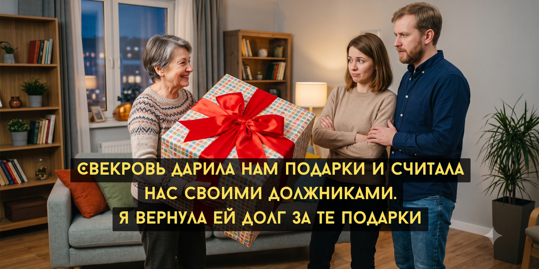 Свекровь дарила нам подарки и считала нас своими должниками. Я вернула ей долг за те подарки