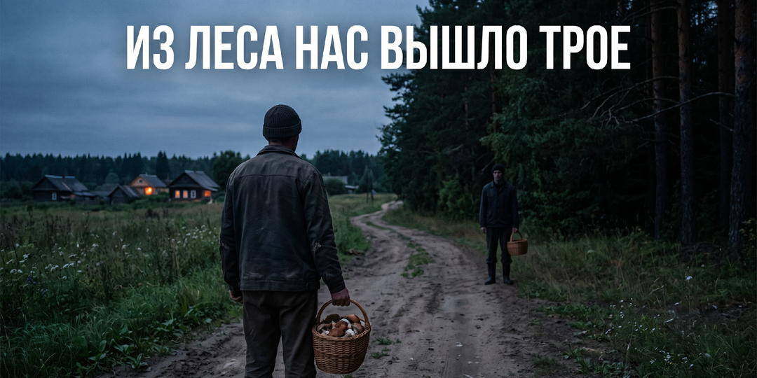 Мы зашли в лес вдвоём с другом. А вышло из леса нас ТРОЕ, и я до сих пор не знаю, кто вернулся домой.