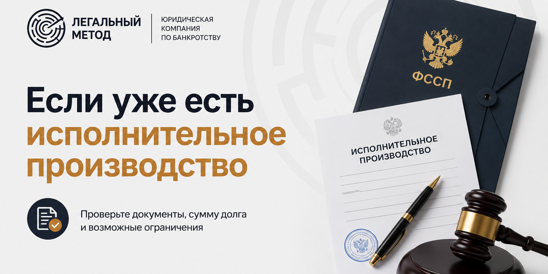 Если уже есть исполнительное производство: что важно проверить и какие действия возможны