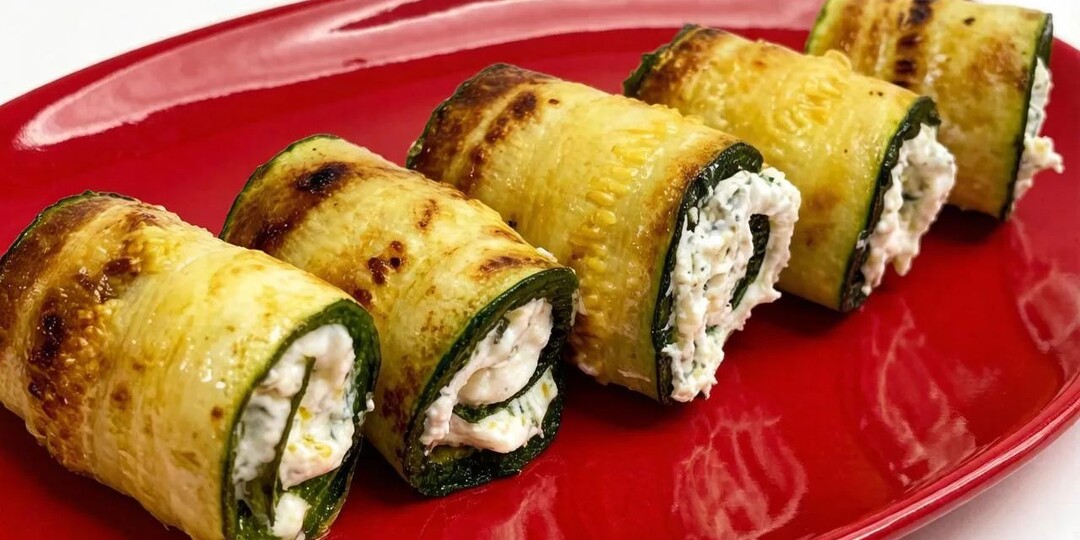 Нежный кабачок, кремовая начинка и хрустящие краешки.