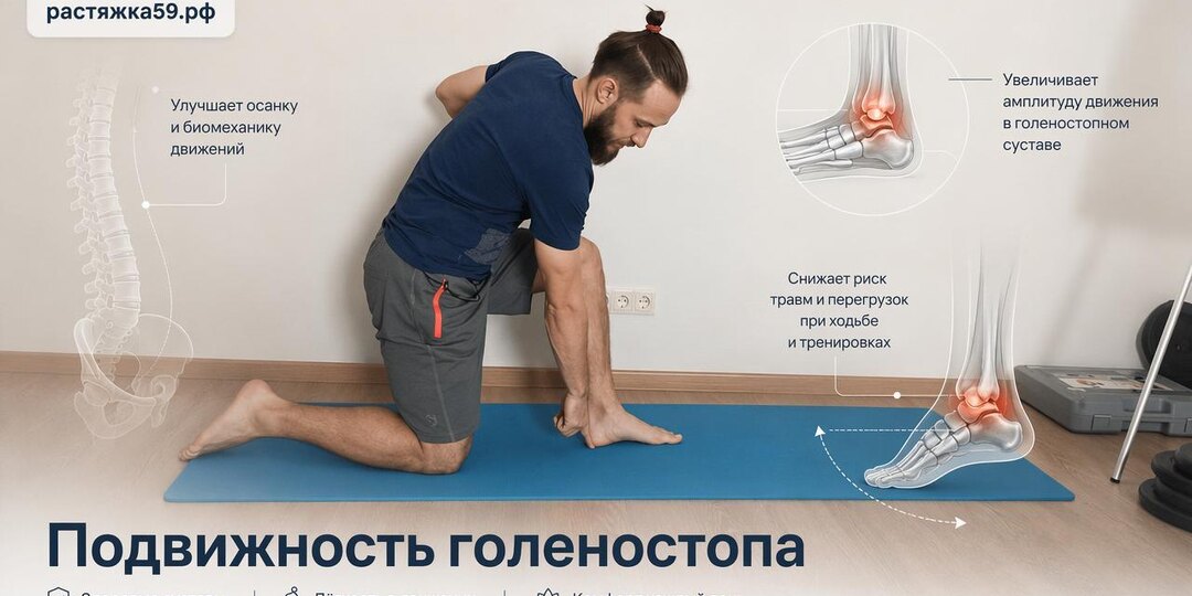 Улучшение подвижности голеностопного сустава при контрактуре