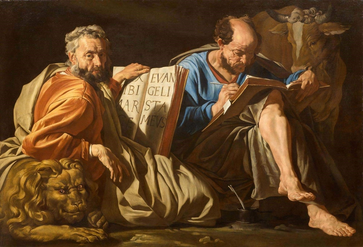 "Евангелист Лука и Евангелист Марк", Стомер Маттиас. 1635 г. 