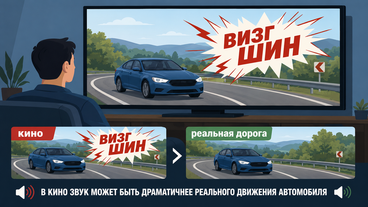 В кино шины визжат даже на ровном месте: когда такой звук бывает в жизни, а когда его добавили для драмы