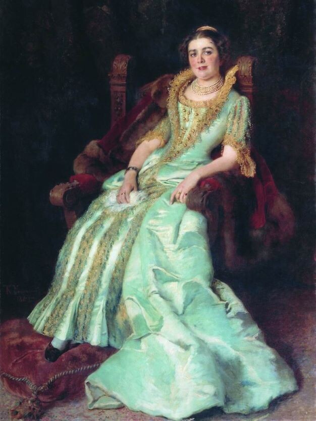 Портрет Варвары Морозовой, худ. Константин Маковский, 1884 год 
