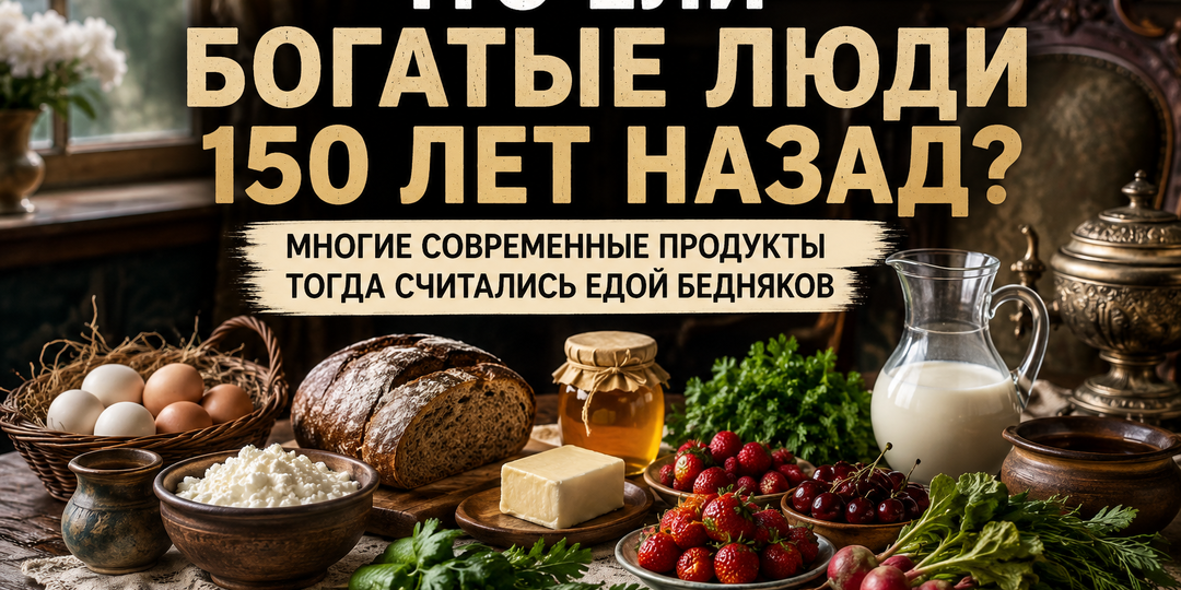 Что ели богатые люди 150 лет назад? Многие современные продукты тогда считались едой бедняков