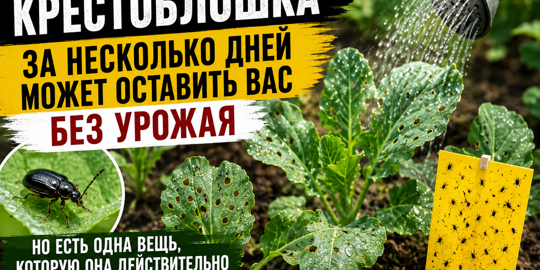 Крестоблошка за несколько дней может оставить вас без урожая. Но есть одна вещь, которую она действительно не любит