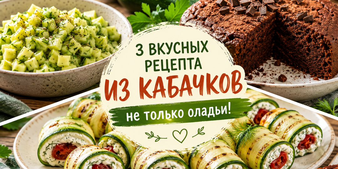 Попробовала 3 необычных блюда из кабачков - теперь готовлю их каждое лето. Делюсь рецептами, в которые я влюбилась с первой ложки