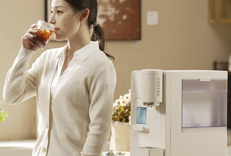 🔥 Умная Кофемашина с льдогенератором и Термопот 4-в-1 Xiaomi Yimi Ice-Coffee Water Dispenser Wi-Fi Model (YC-2W