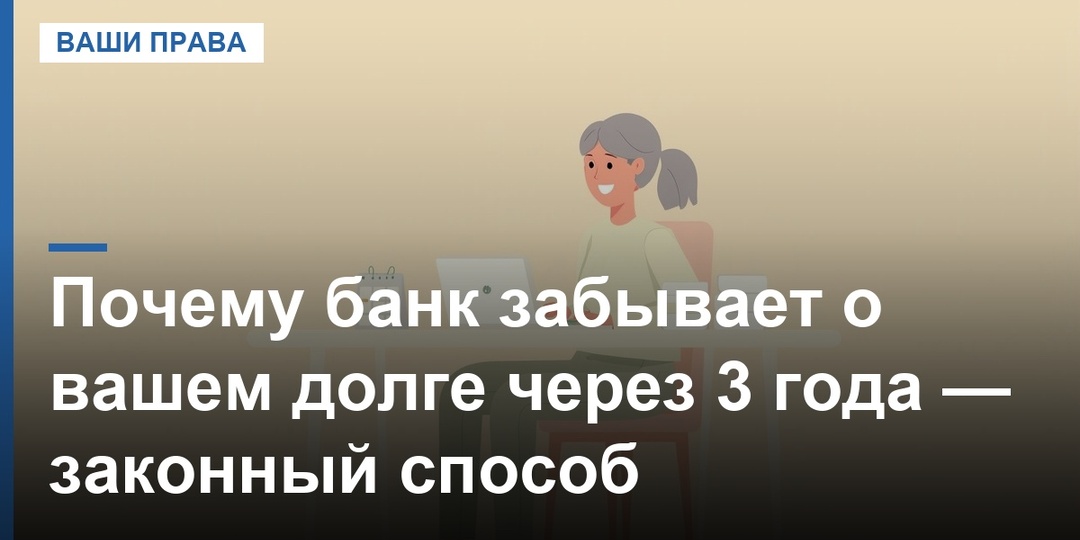 Почему банк забывает о вашем долге через 3 года — законный способ
