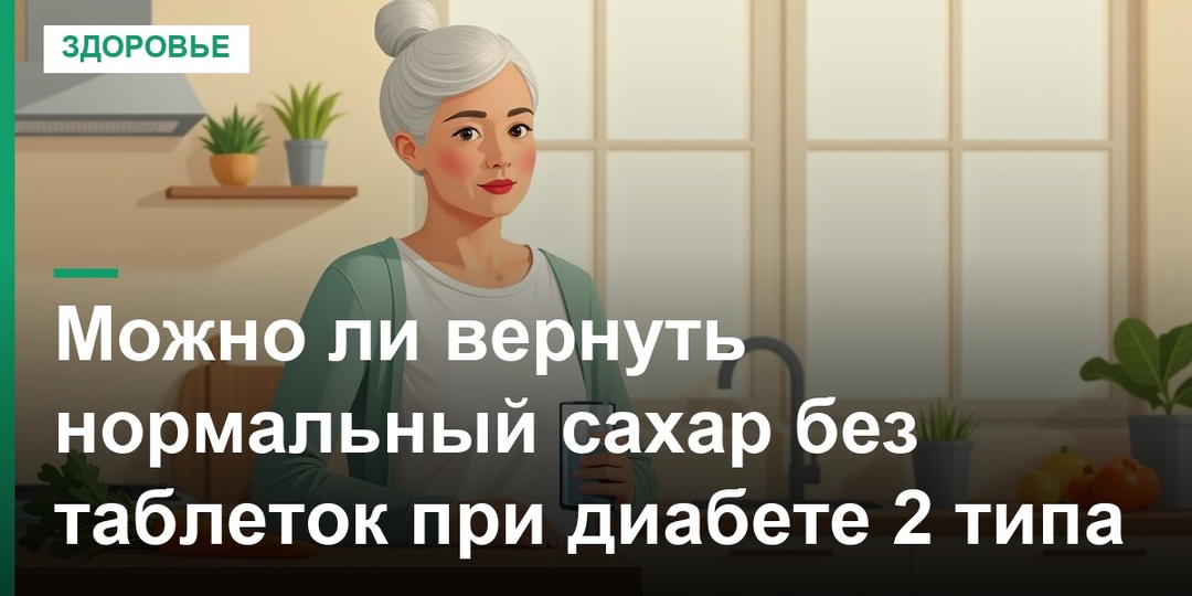 Можно ли вернуть нормальный сахар без таблеток при диабете 2 типа